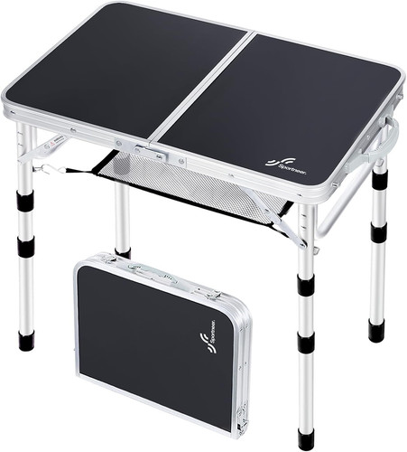 Camping table adjustable - table:,