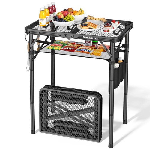 Folding grill table - folding, for
