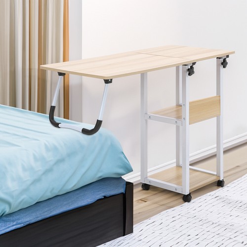 Folding over bed table tray - folding,