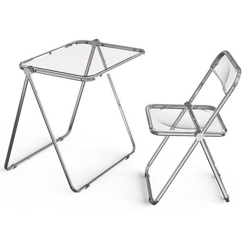 Folding acrylic table - acrylic,