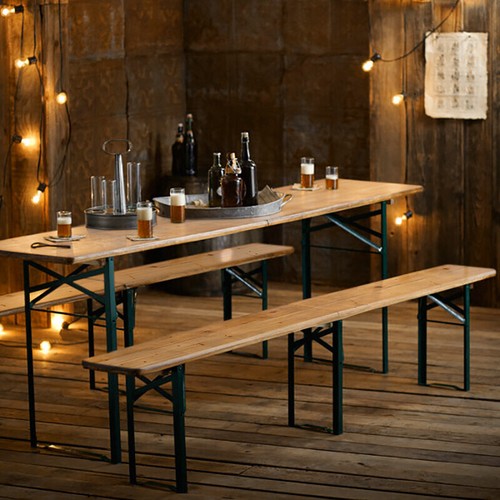 Outdoor wooden folding table - outdoor,