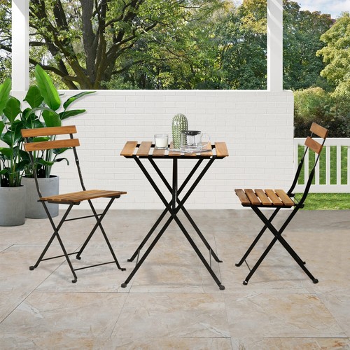 Piece wood patio bistro set - bistro,