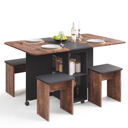 Folding dining table with - dining,