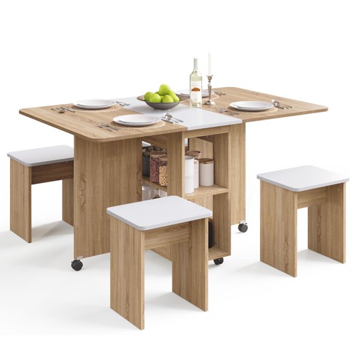Folding dining table with - dining,
